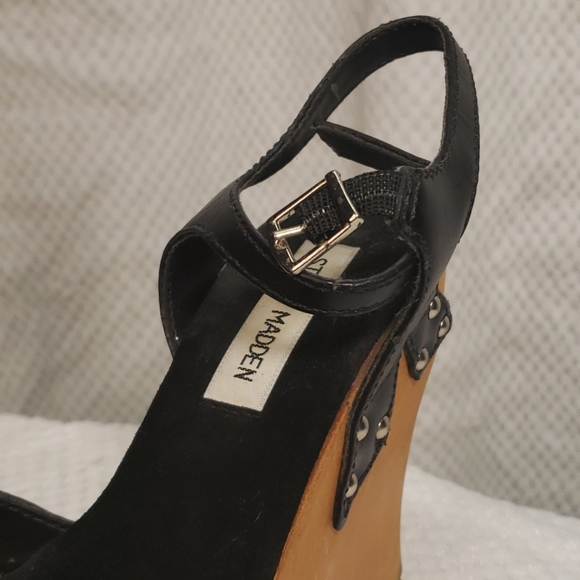 Wood Platform Heels by Steve Madden - Picture 7 of 8